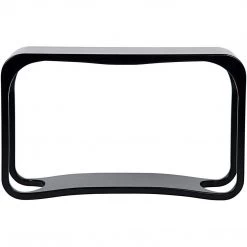 Noir Furniture Milena Console, Hand Rubbed Black Consoles