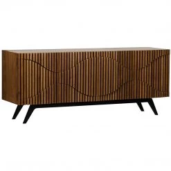 Noir Furniture Noir Illusion Sideboard W/ Metal Base Buffets
