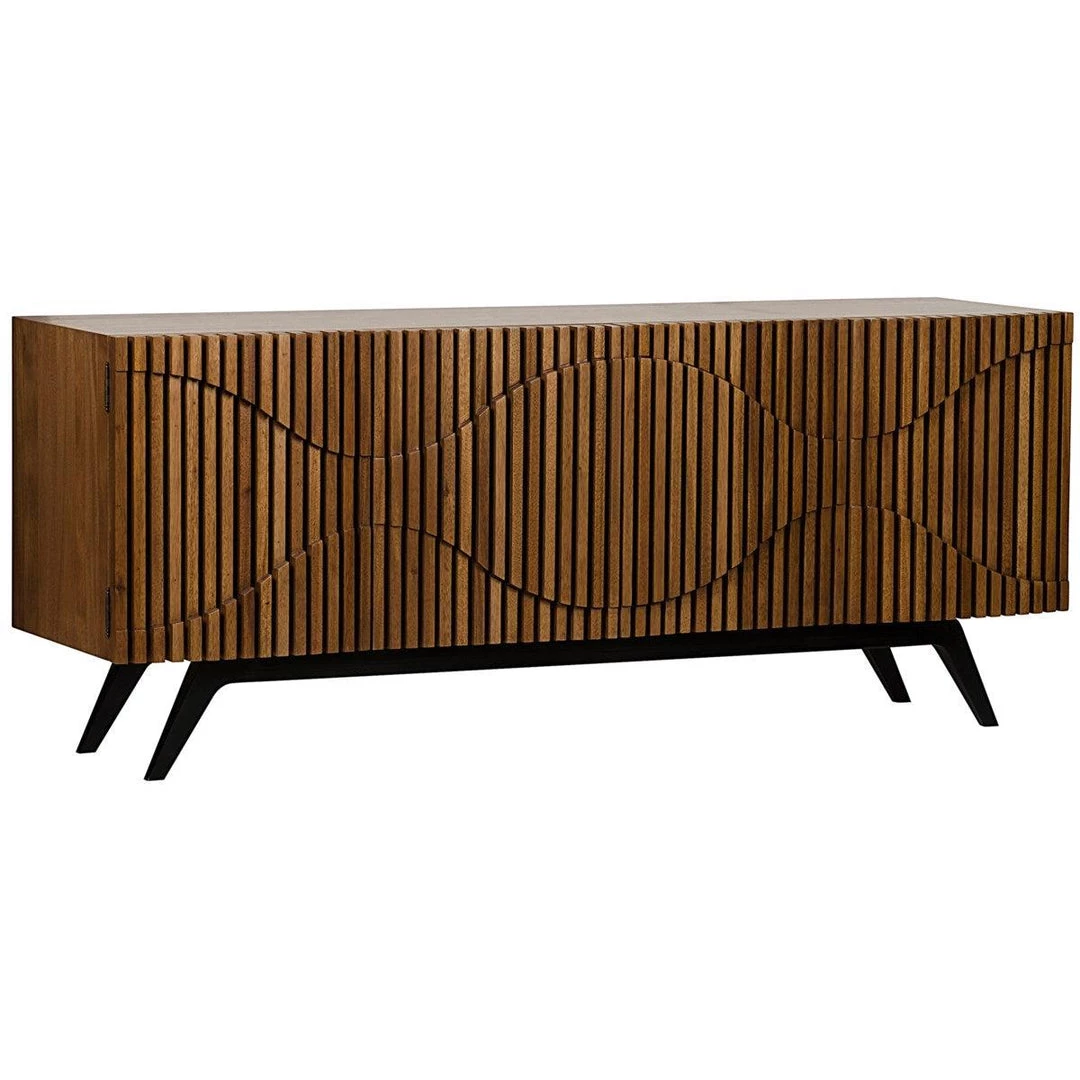 Noir Furniture Noir Illusion Sideboard W/ Metal Base Buffets