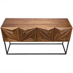 Consoles Noir Furniture Zurich Console, Dark Walnut