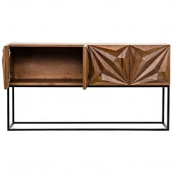 Consoles Noir Furniture Zurich Console, Dark Walnut