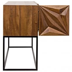 Consoles Noir Furniture Zurich Console, Dark Walnut