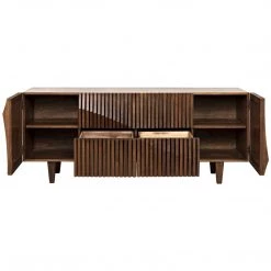 Noir Furniture Jin-Ho Sideboard, Dark Walnut Buffets