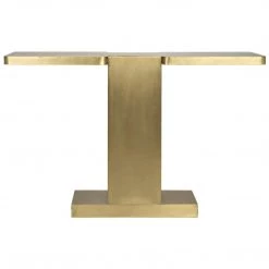 Noir Furniture I Console, Antique Brass