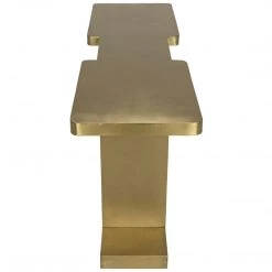 Noir Furniture I Console, Antique Brass