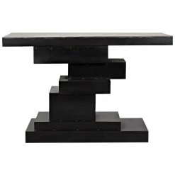 Noir Furniture Platoon Console, Black Metal Consoles