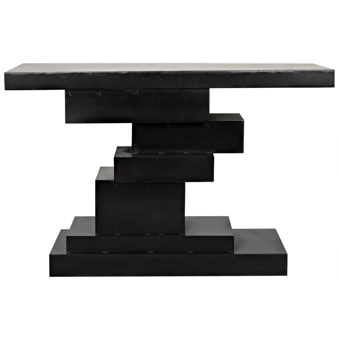Noir Furniture Platoon Console, Black Metal Consoles