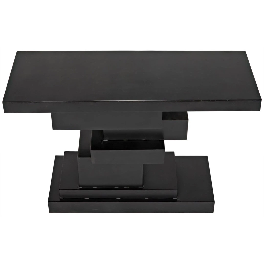 Noir Furniture Platoon Console, Black Metal Consoles