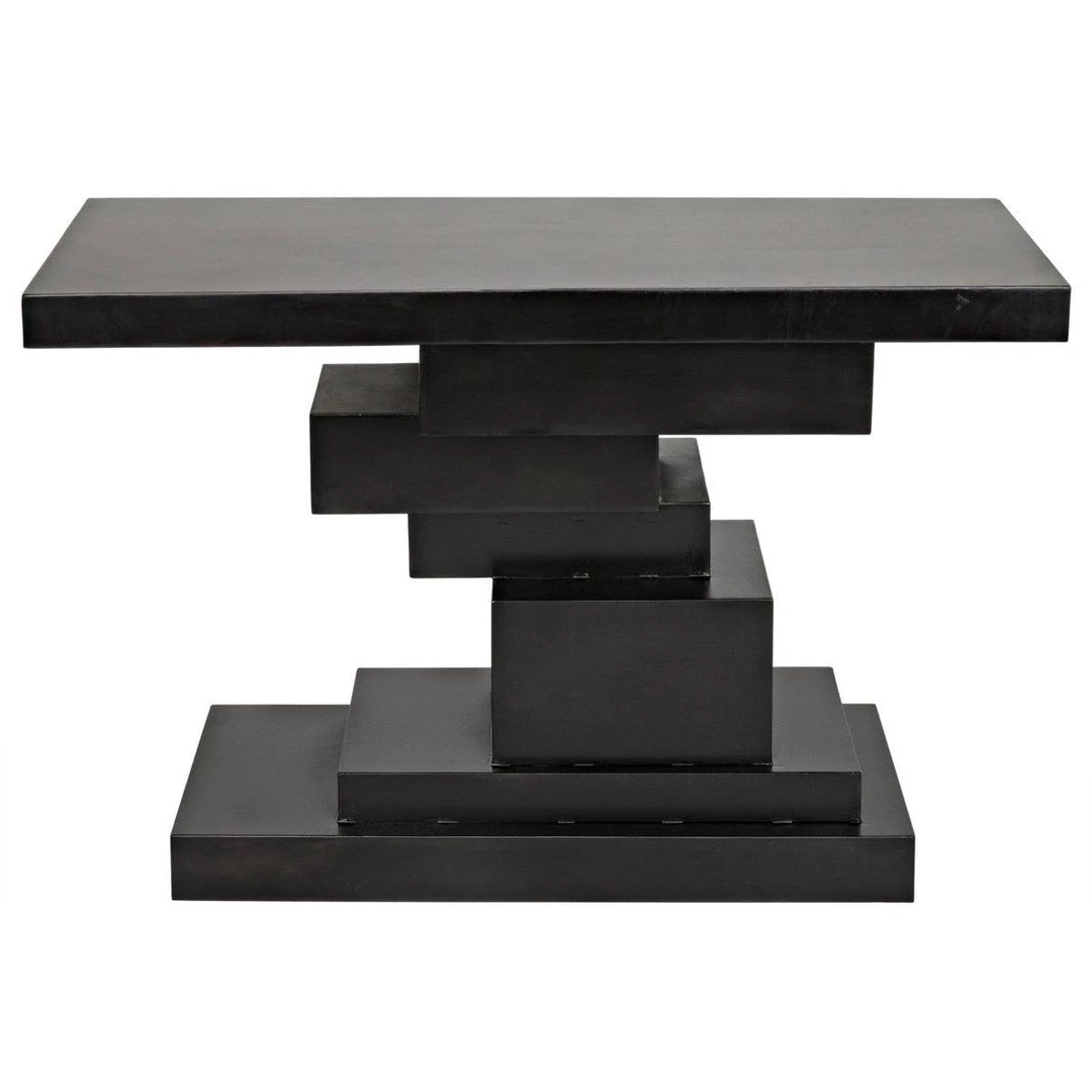 Noir Furniture Platoon Console, Black Metal Consoles