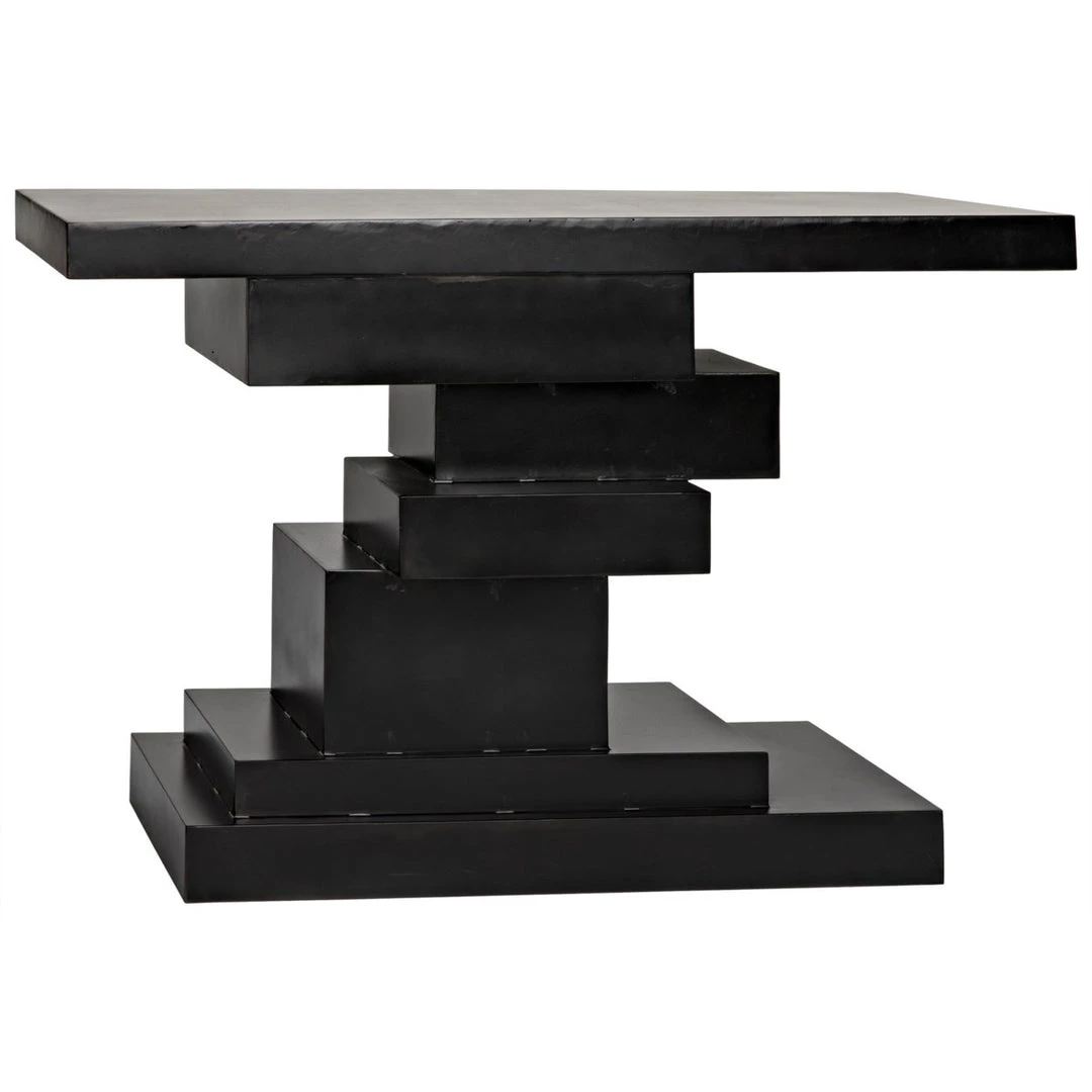 Noir Furniture Platoon Console, Black Metal Consoles