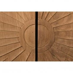 Noir Furniture Buffets Noir Ra Sideboard, Hand Rubbed Black & Teak