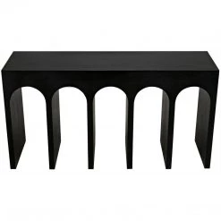 Noir Furniture Bridge Console, Hand Rubbed Black