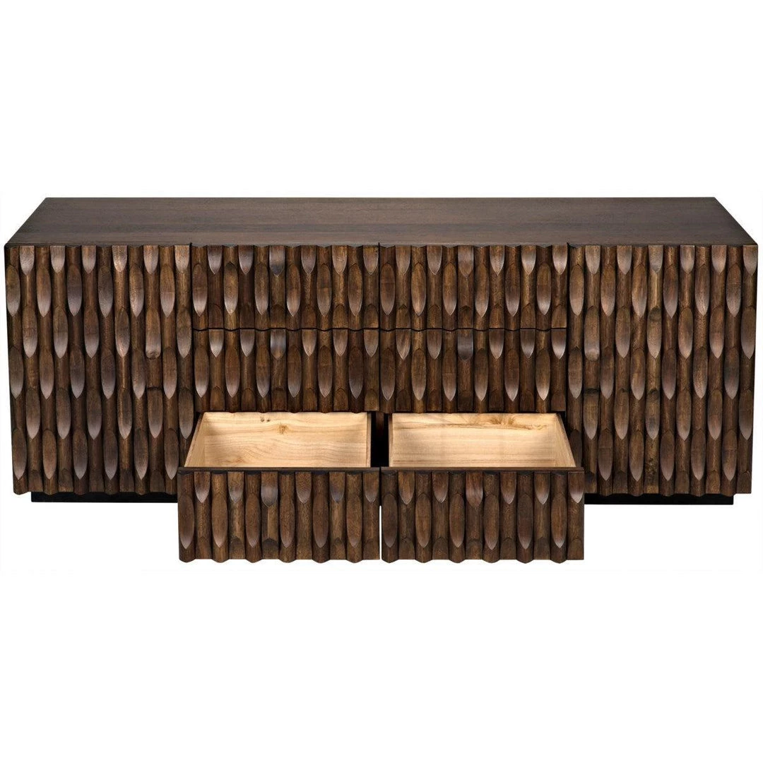 Noir Furniture Cabinets Noir Alameda Sideboard, Large, Dark Walnut