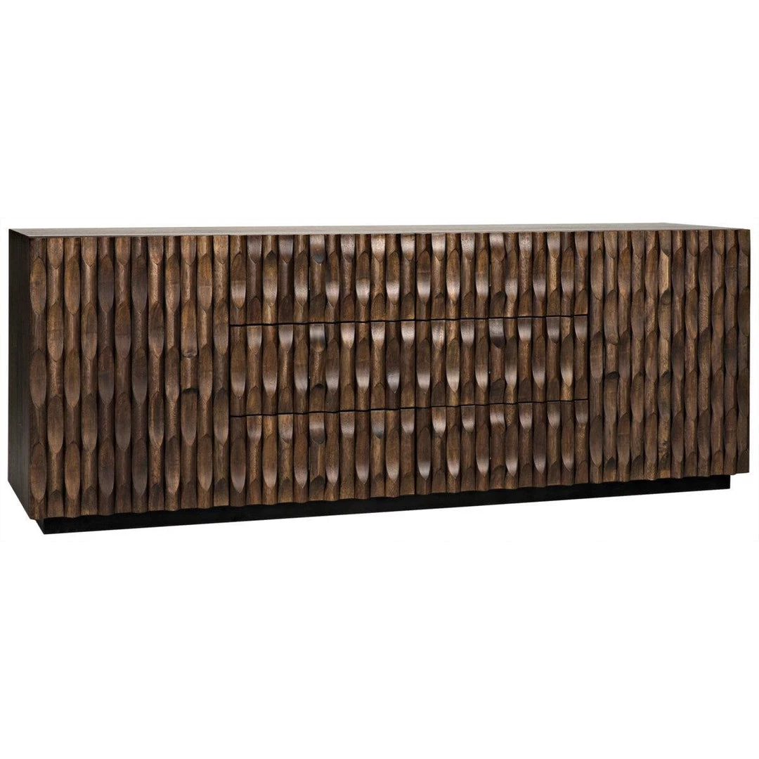 Noir Furniture Cabinets Noir Alameda Sideboard, Large, Dark Walnut