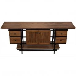 Noir Furniture Calan Sideboard, Dark Walnut