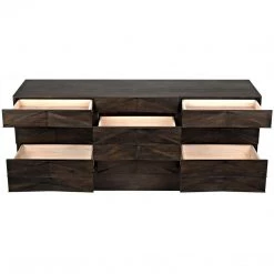 Noir Furniture Drake Sideboard, Ebony Walnut Buffets