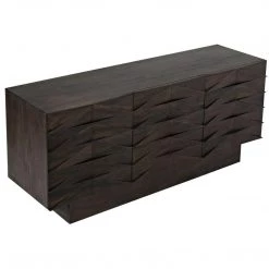 Noir Furniture Drake Sideboard, Ebony Walnut Buffets