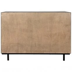 Noir Furniture Ray Sideboard With Metal Box, Bleached Walnut Buffets