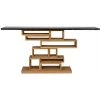 Noir Furniture Balin Console, Dark Walnut/Stone Consoles