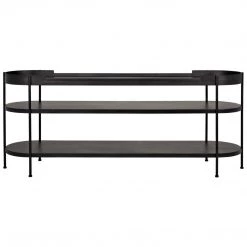 Noir Furniture Cassio Console, Black Metal Consoles