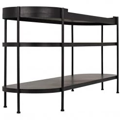 Noir Furniture Cassio Console, Black Metal Consoles