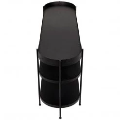 Noir Furniture Cassio Console, Black Metal Consoles