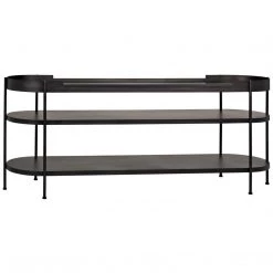Noir Furniture Cassio Console, Black Metal Consoles