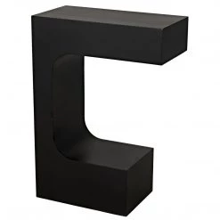 Noir Furniture Noir Shiba Console, Black Steel Accent Tables