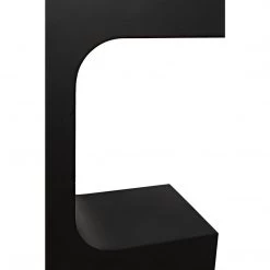 Noir Furniture Noir Shiba Console, Black Steel Accent Tables