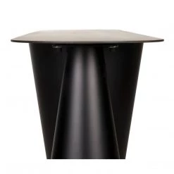 Noir Furniture Accent Tables Noir Salt And Pepper Console, Black Steel
