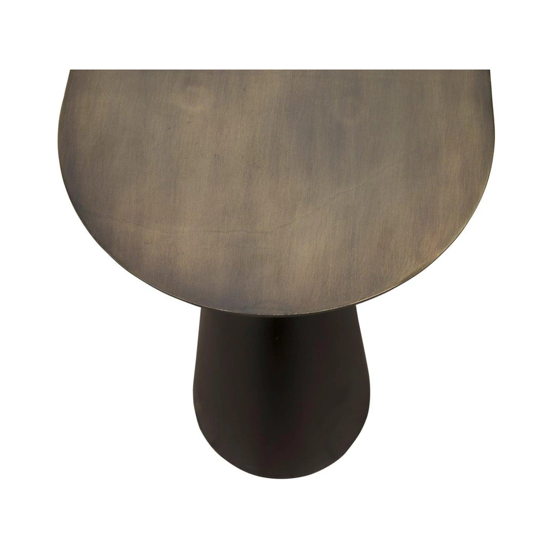 Noir Furniture Accent Tables Noir Salt And Pepper Console, Black Steel