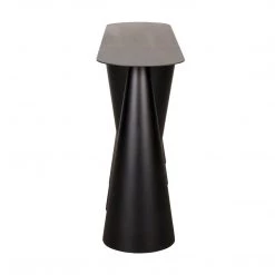 Noir Furniture Accent Tables Noir Salt And Pepper Console, Black Steel