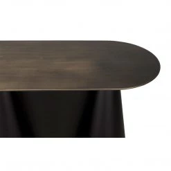 Noir Furniture Accent Tables Noir Salt And Pepper Console, Black Steel