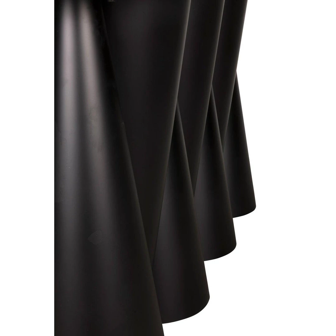 Noir Furniture Accent Tables Noir Salt And Pepper Console, Black Steel