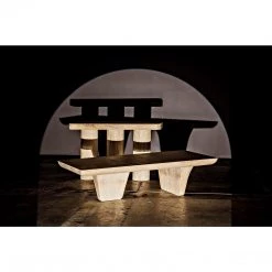 Noir Furniture Accent Tables Noir Sonata Console, Distressed Mindi