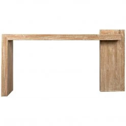 Noir Furniture Noir Hammond Console, Distressed Mindi Accent Tables