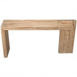 Noir Furniture Noir Hammond Console, Distressed Mindi Accent Tables