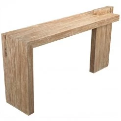 Noir Furniture Noir Hammond Console, Distressed Mindi Accent Tables