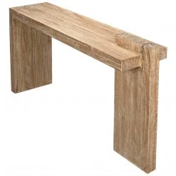 Noir Furniture Noir Hammond Console, Distressed Mindi Accent Tables