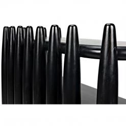 Noir Furniture Noir Exile Console, Hand Rubbed Black