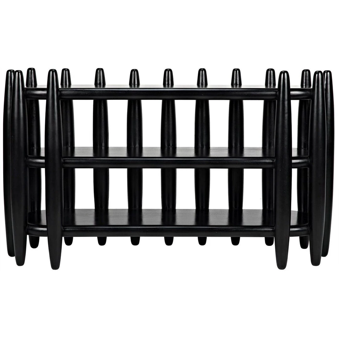 Noir Furniture Noir Exile Console, Hand Rubbed Black