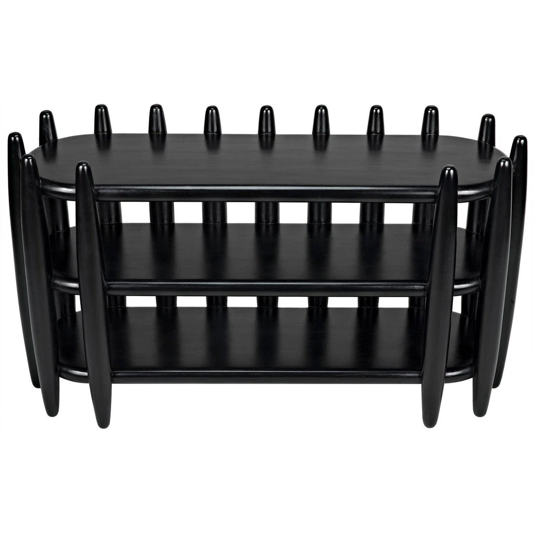 Noir Furniture Noir Exile Console, Hand Rubbed Black