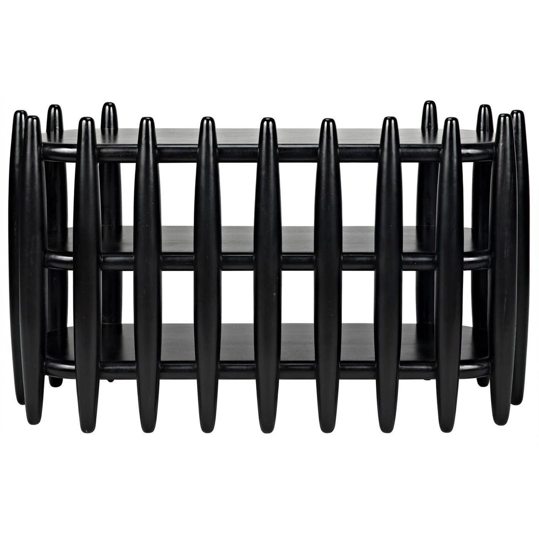 Noir Furniture Noir Exile Console, Hand Rubbed Black