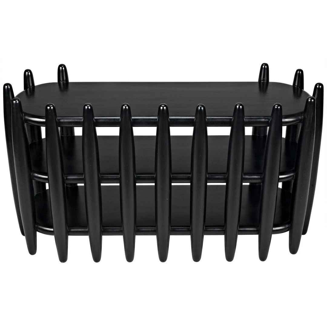 Noir Furniture Noir Exile Console, Hand Rubbed Black