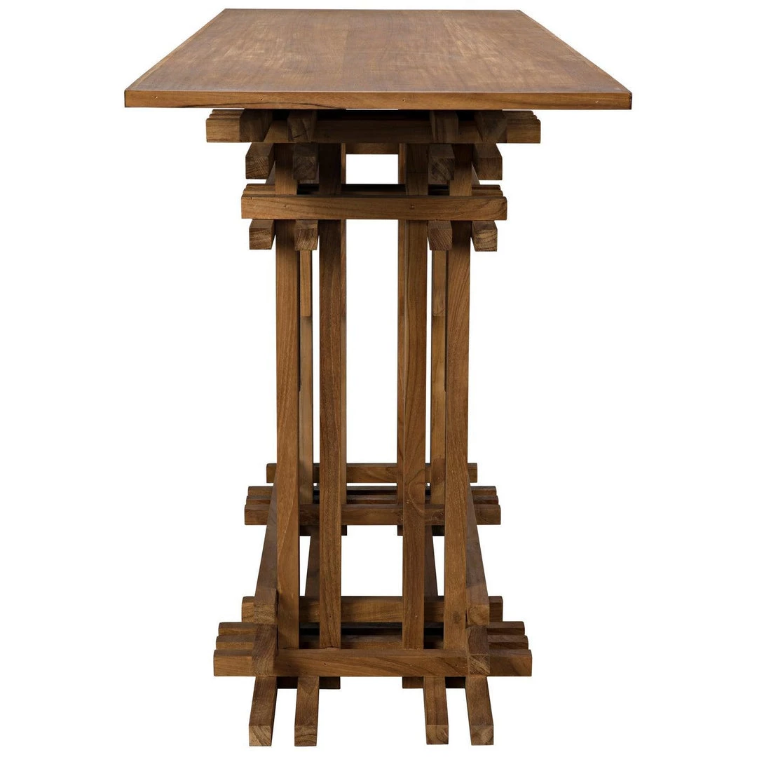 Noir Furniture Accent Tables Noir Loyd Console, Teak