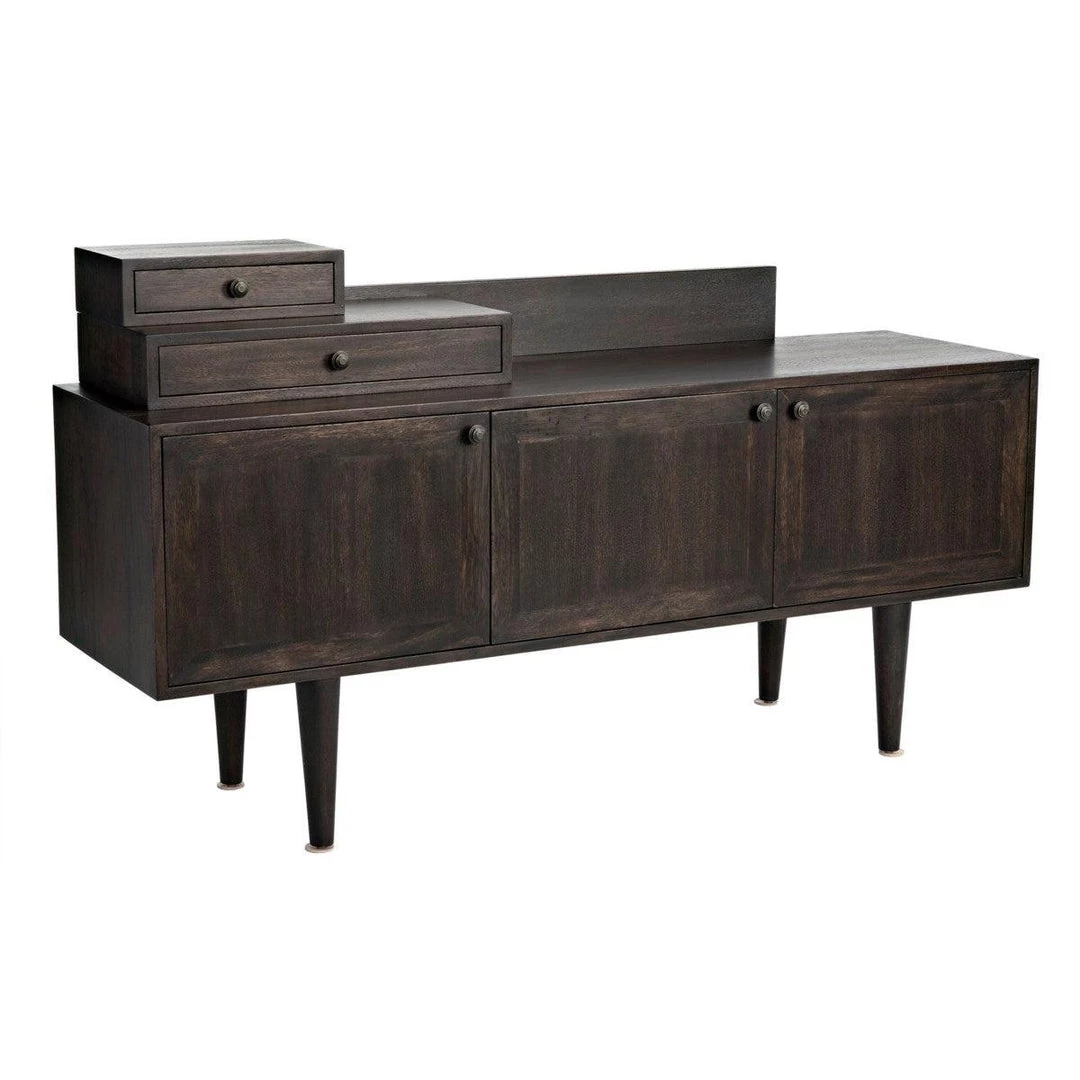 Noir Furniture Noir Hermes Sideboard, Ebony Walnut
