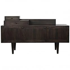 Noir Furniture Noir Hermes Sideboard, Ebony Walnut