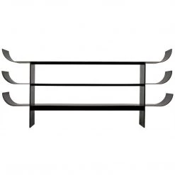 Noir Furniture Consoles Noir Kyoto Console, Black Metal