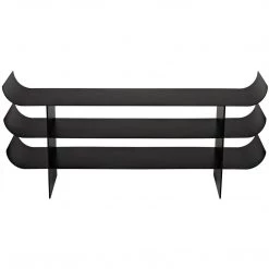 Noir Furniture Consoles Noir Kyoto Console, Black Metal
