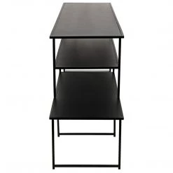 Noir Furniture Noir Metro Console, Black Steel